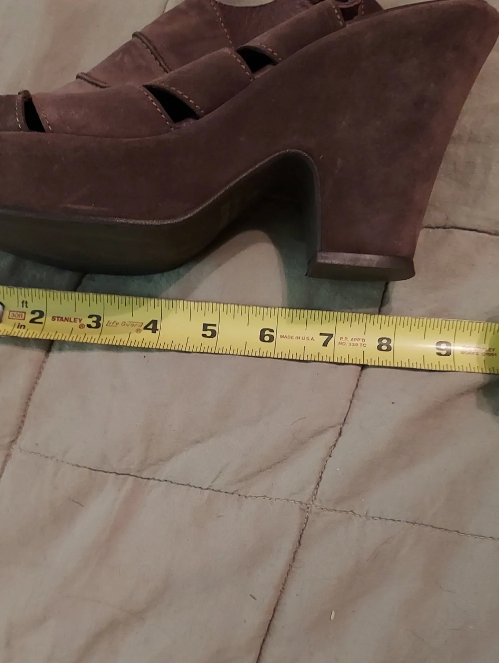 Cordani Suede Heels Brown Sz 39/8